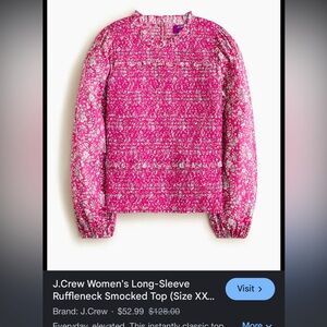 NWT Women’s JCrew Liberty of London small blouse